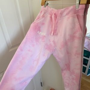 Alpha phi tie dye joggers
